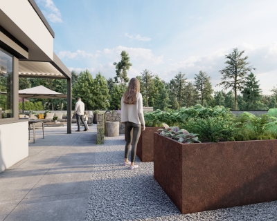 Projekt: Privatvilla Außenbereich Projekt: Privatvilla Außenbereich